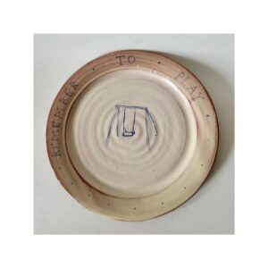Swing Tea Plate “Remember to play”