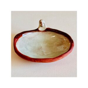 Small Oval Bowl with embracing figure