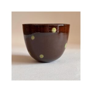 Medium Spotty Bowl with Green spots
