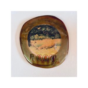 Wall Piece “Green Stag”