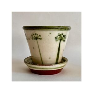 Flower Pot + Base “Cow Parsley”