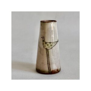 Small Vase “Green Spotty Bird”