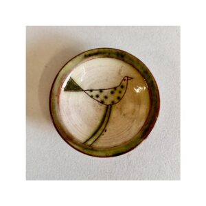 Tiny Wee Dish “Green Spotty Bird”