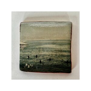 Ceramic Transfer Tile “Harbour Arm Swimmers”