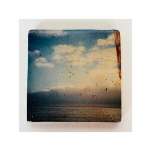 Ceramic Transfer Tile “Gulls in Sky over the Sea”