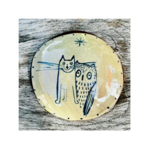 Wall Piece “Owl + Pussycat”