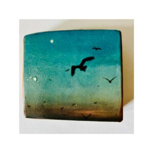 Wall Piece “Gulls + Moon”