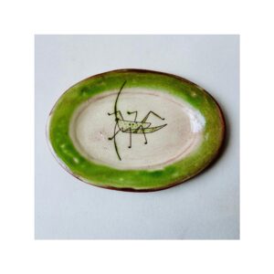 Oval Plate “Grasshopper”