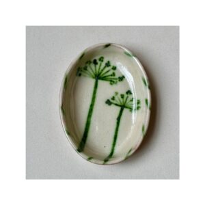 Small Oval Dish “Cow Parsley”