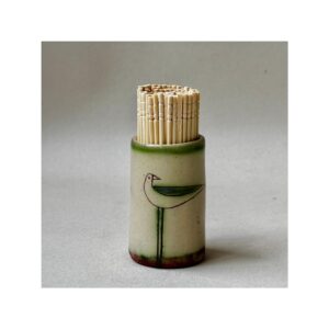 Toothpick Holder “Green Bird”