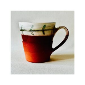 Beaker Cup “Green leaves + Terracotta”