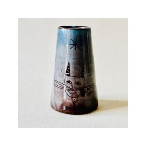 Small Vase “Blue Max Face”