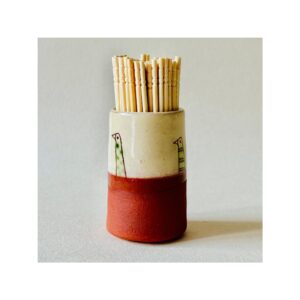 Toothpick Holder “Bird Heads + Terracotta”