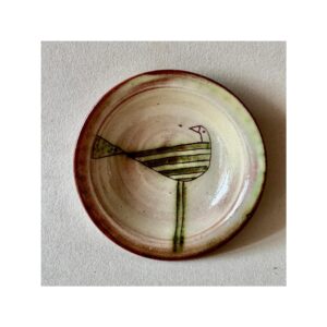 Tiny Wee Dish “Green Stripey Bird”