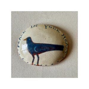 Small round Wall Piece “Peace in your Heart”