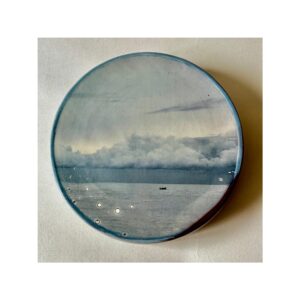 Porthole Wall piece “Row boat in The Harbour Arm Hastings”