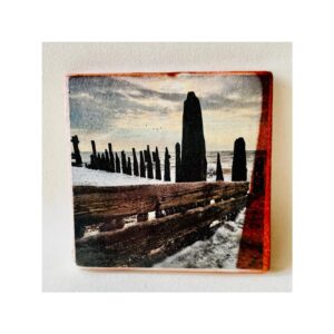 Square Tile 6 “Groins at Winchelsea Beach”