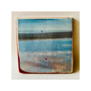 Square Tile 9 “Lugger on Winchelsea Beach”