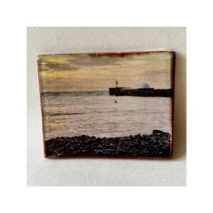 Small Tile 1 “Harbour Arm with crashing waves”