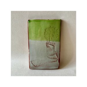 Small Rectangular Tile 12 “Tree growing out of Foot”