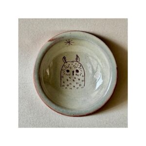 Tiny Wee Dish “Grey Owl + Star”