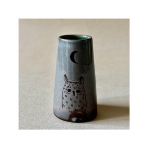 Small Vase “Owl + Moon”