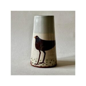 Medium Vase “Blackbird + Peace, Peace, Peace”