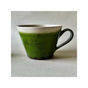 Bucket Cup “Green Owl + Pussycat”