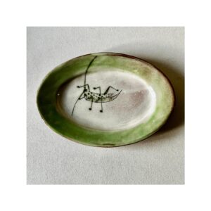 Oval Plate “Grasshopper”