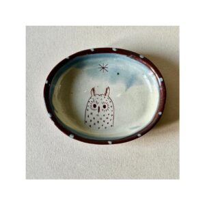 Small Oval Dishes “Owl”