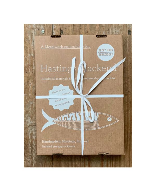 Mackerel Embroidery kit by Becky Hogg - Image 2