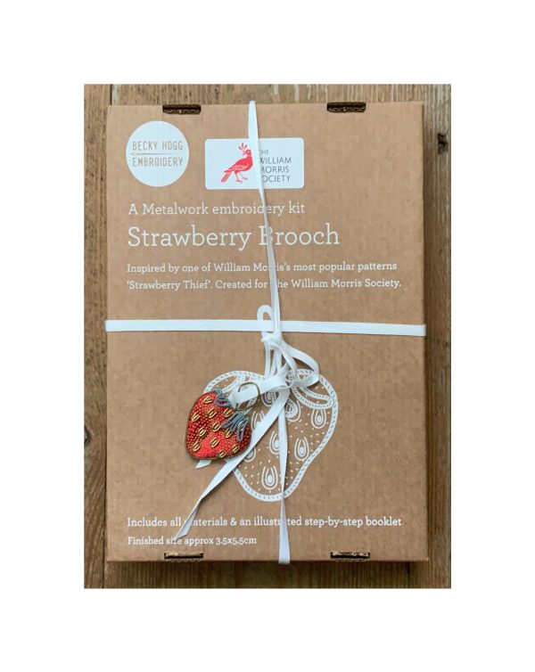 Embroidery Kit “Strawberry Brooch” - Image 2