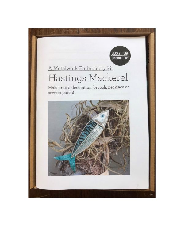 Mackerel Embroidery kit by Becky Hogg - Image 3