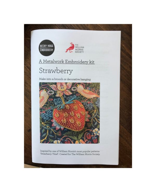 Embroidery Kit “Strawberry Brooch” - Image 3