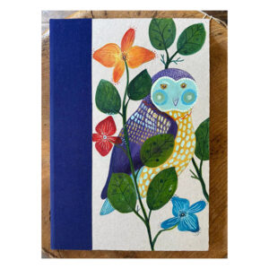 Unruled Journal  Hand painted  OWL No3