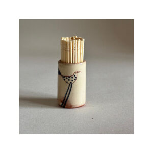 Toothpick Holder “Blue Spotty Bird”