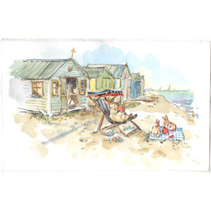 PRE-ORDER NEW PRINT “Beach Hut Bunnies”