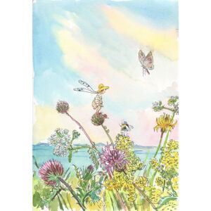 NEW PRE-ORDER PRINT “Meadow Fairy with Bee + Butterfly”