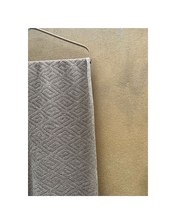 NEW Textured Cashmere + Linen Scarf “Dark Natural + Selvedge” - Image 5