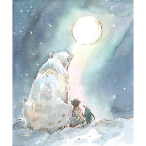 PRE-ORDER PRINT “Polar Bear with child and Penguin”