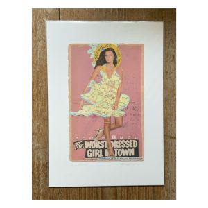 Peter Quinnell A4 print “Worst dressed girl in town”