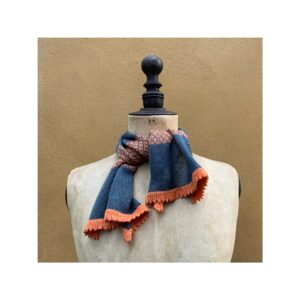 Necktie in Cashmere + Linen “Aqua Grey + Bergamot”