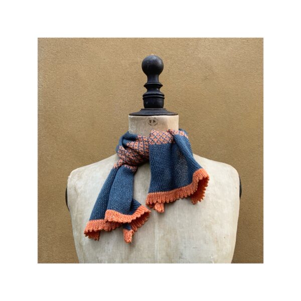 Necktie in Cashmere + Linen “Aqua Grey + Bergamot”