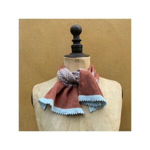 Necktie in Cashmere + Linen “Reed + Devil’s Bit”