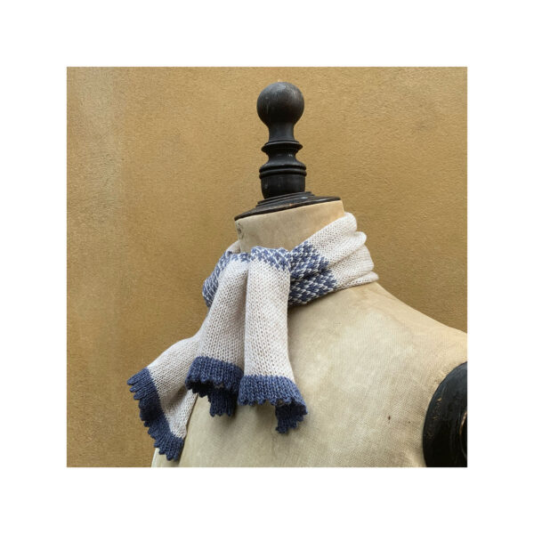 Necktie in Cashmere + Linen “Natural + Selvedge” - Image 2