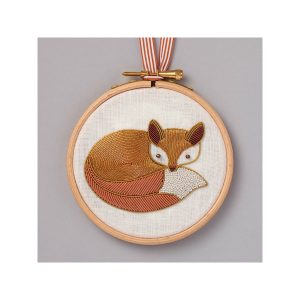 Fox Embroidery Kit by Becky Hogg