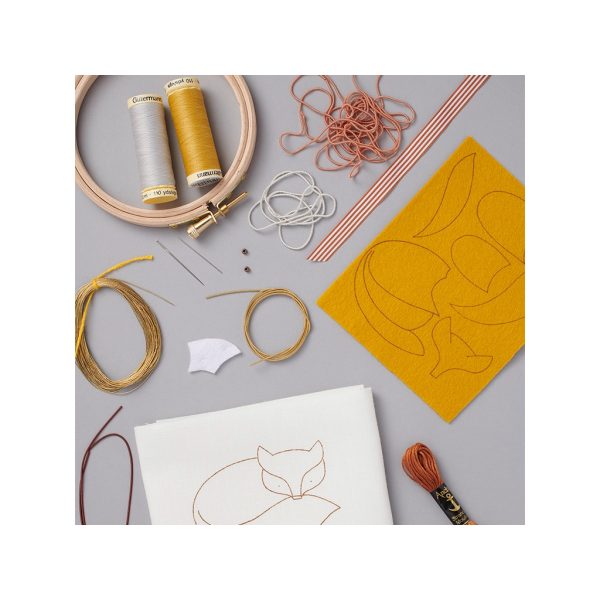 Fox Embroidery Kit by Becky Hogg - Image 4