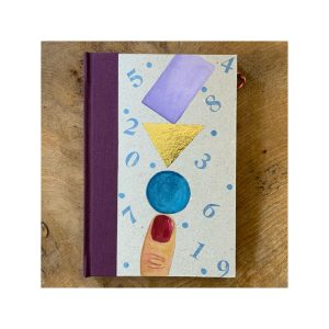 A6 Pocket size note book with thumb and geometrical shapes No2