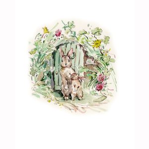 PRE-ORDER Print “Rabbits in Green Doorway”