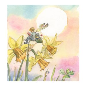 PRINT “Fairy and Bee on Daffodils”